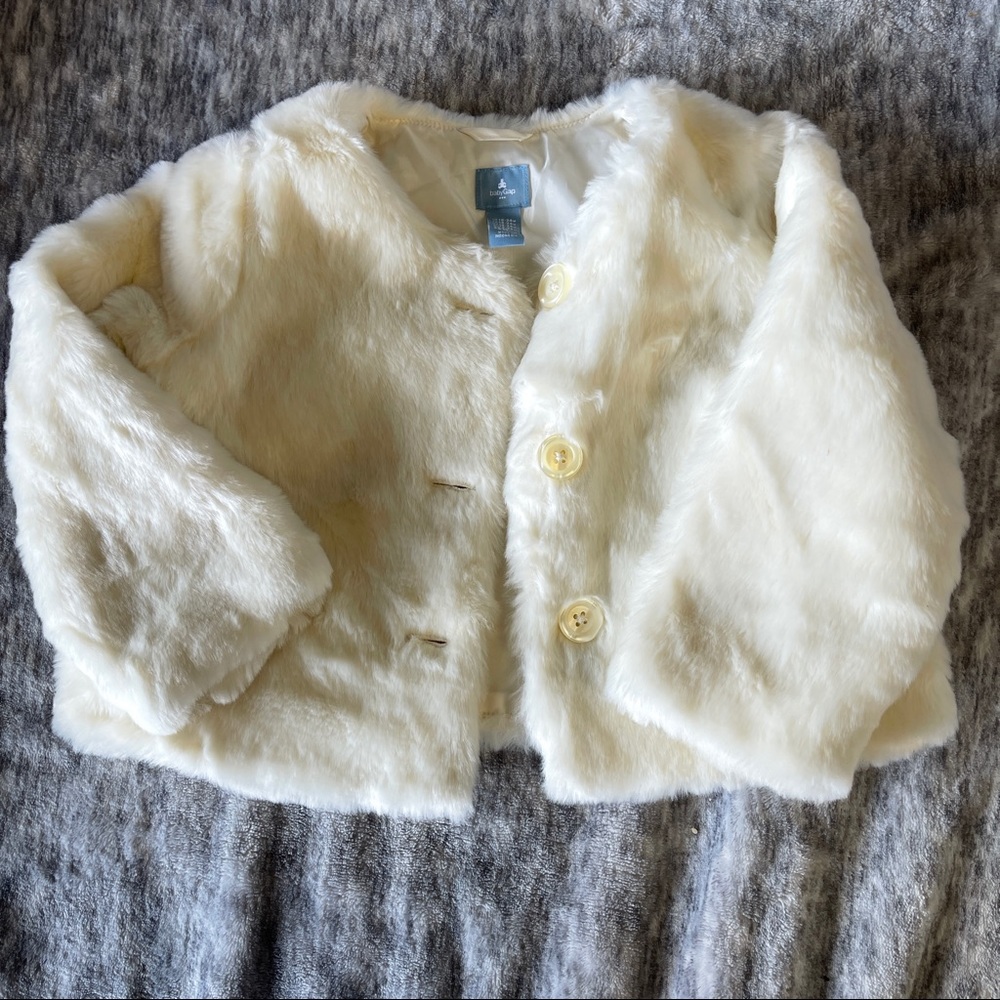 Baby Gap Faux Fur coat 18-24mo